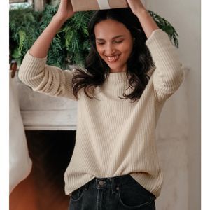 Jenni Kayne Cashmere Fisherman Sweater - Cropped